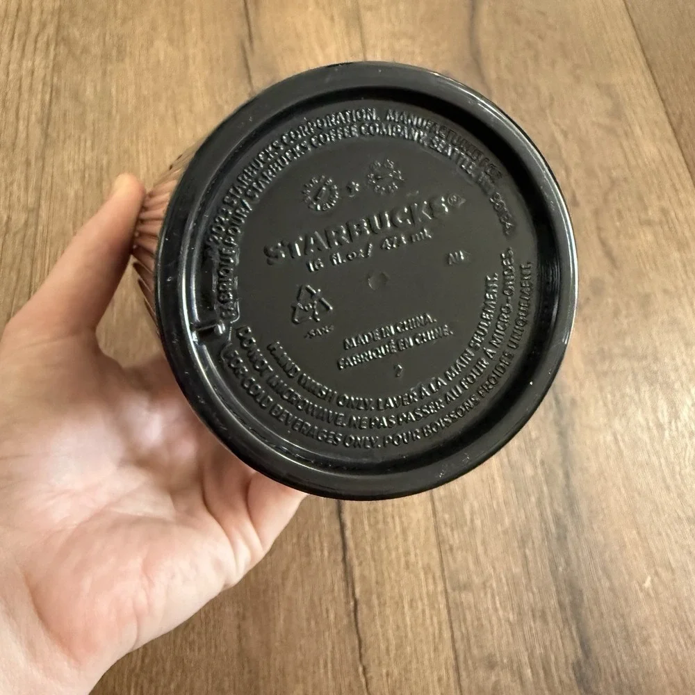 Starbucks‎ Acrylic Cold Cup with Straw, 16oz - Matte Black